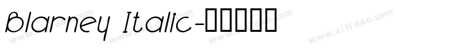 Blarney Italic字体转换